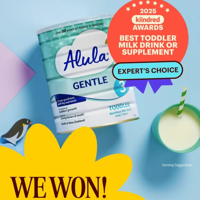 🎉 We’ve got exciting news 🎉Our Alula Gentle Toddler Milk Drink has officially been crowned with the Expert’s Choice Award at the @kiindred_official Baby & Toddler Awards 2025 🏆
Loved by parents and backed by experts, Alula Gentle Toddler Milk Drink is gentle nutrition with the essentials and delivers simple goodness, including iron and iodine for toddlers’ growth* and calcium for strong bones and teeth*. With no added artificial colours, preservatives, or flavours - it is the gentle choice for growing toddlers!
 
*Supplementary milk drink as part of a healthy, varied diet, when dietary intake may not be adequate. 
 
#AlulaGentleToddler #ExpertsChoiceAward #ToddlerMilkDrink #Alula_Toddler #kiindredawards2025